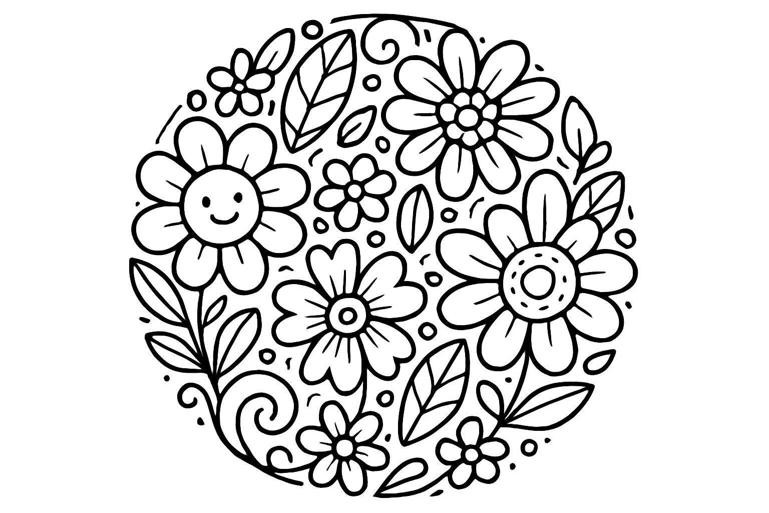 Bloemen mandala's