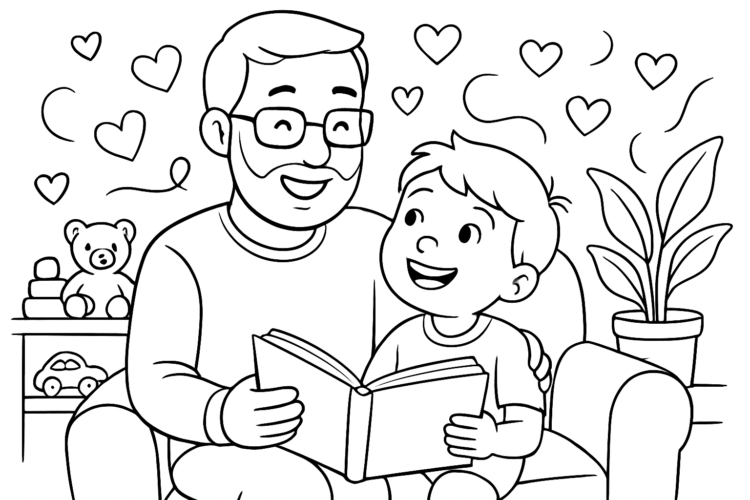 Kleurplaten voor bonuspapa