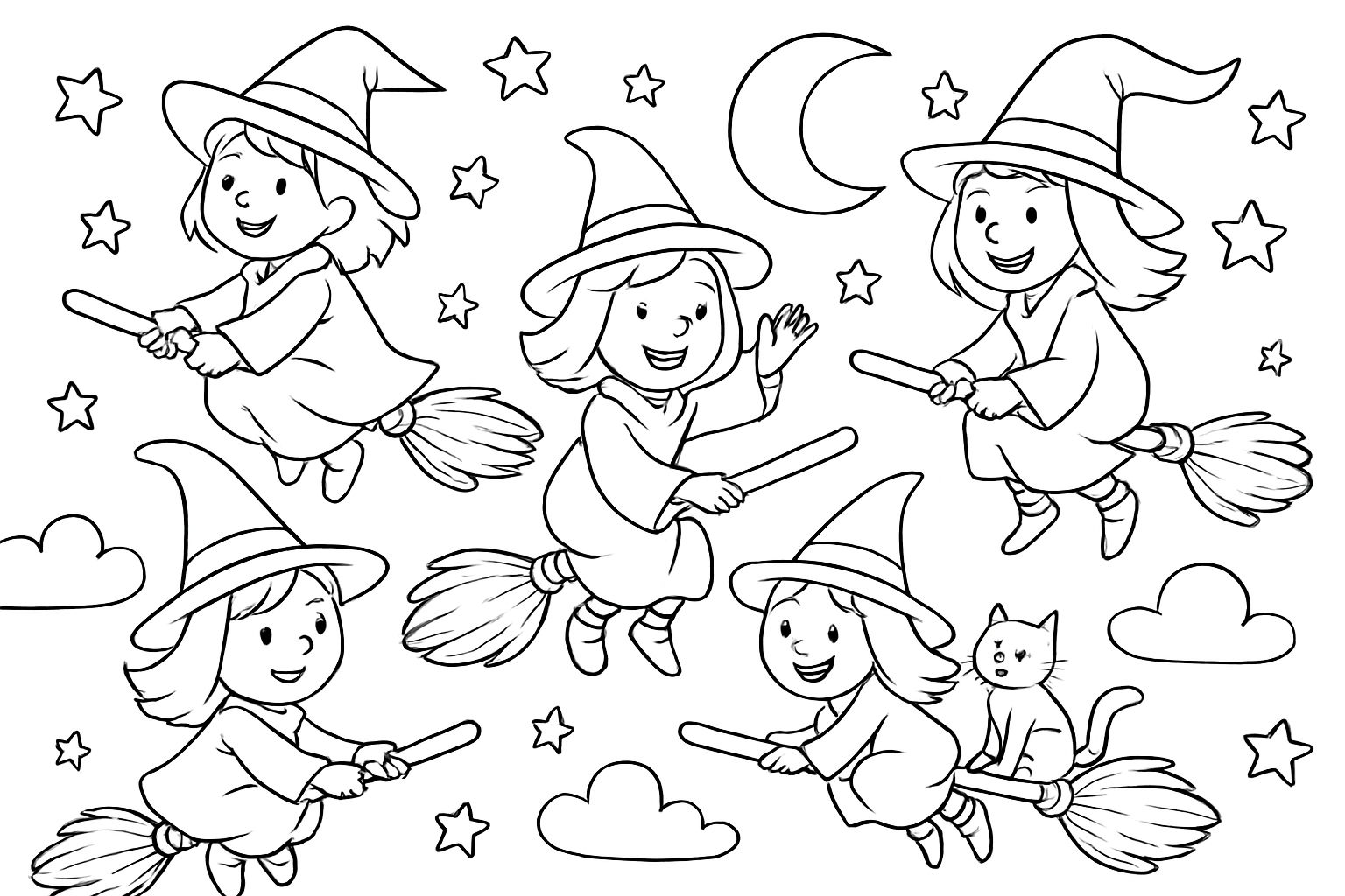 Heksen op bezemsteel