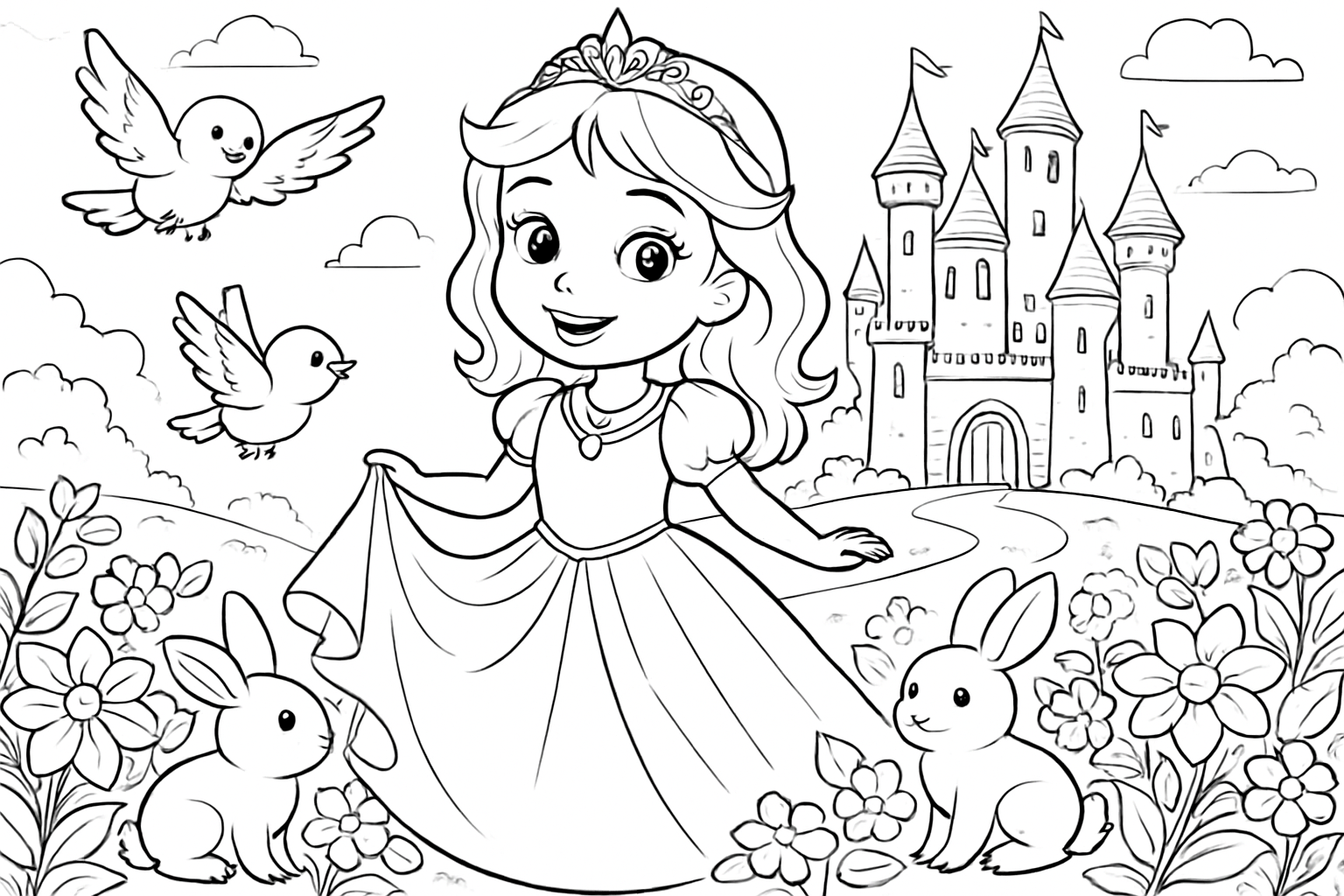 Prinses in het kasteel