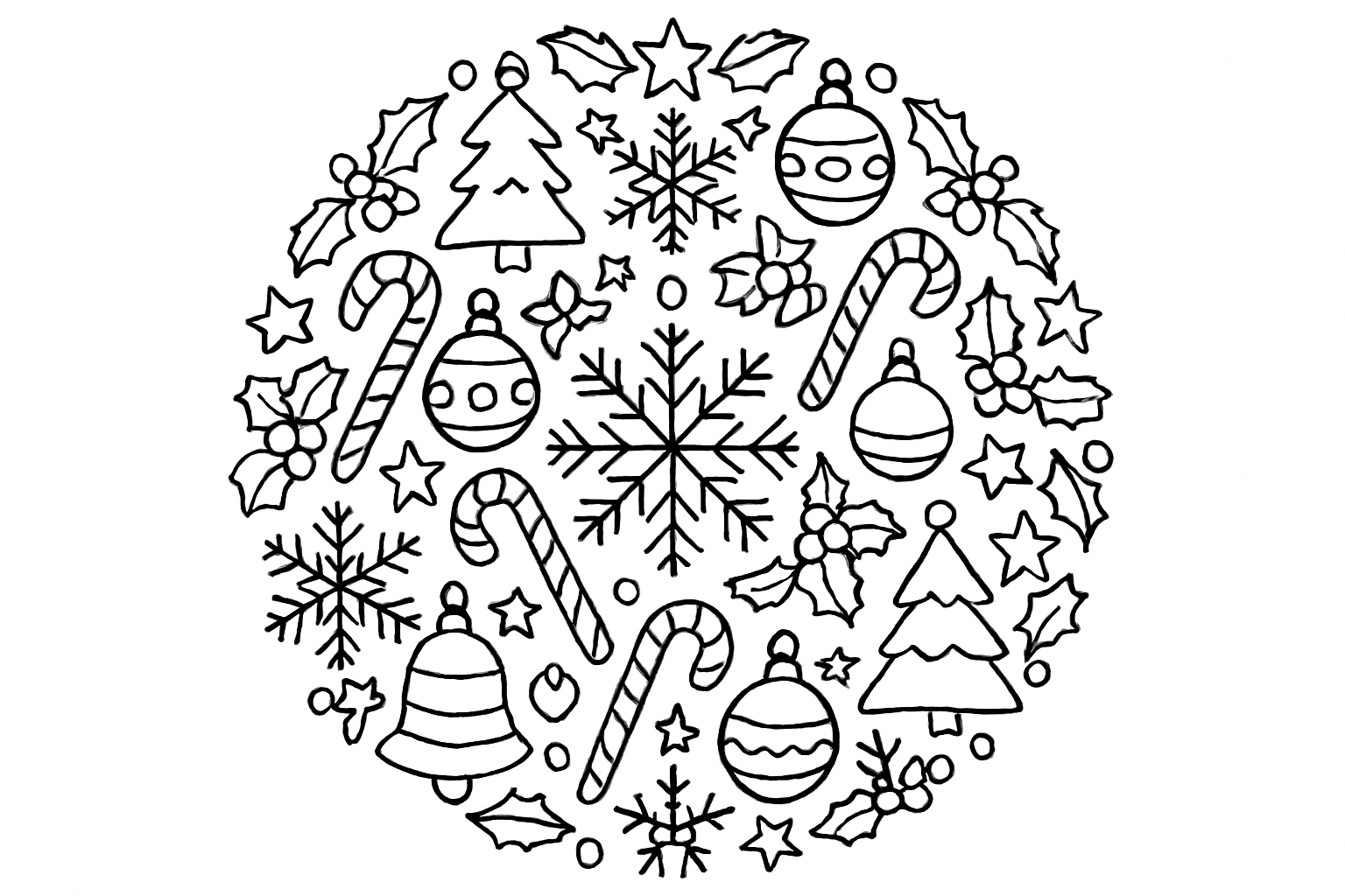 Kerstmandala's