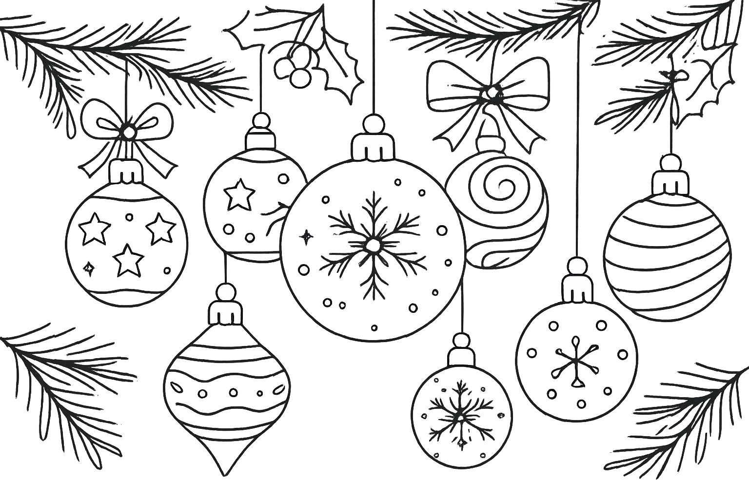 Kerstbal en kerstballen