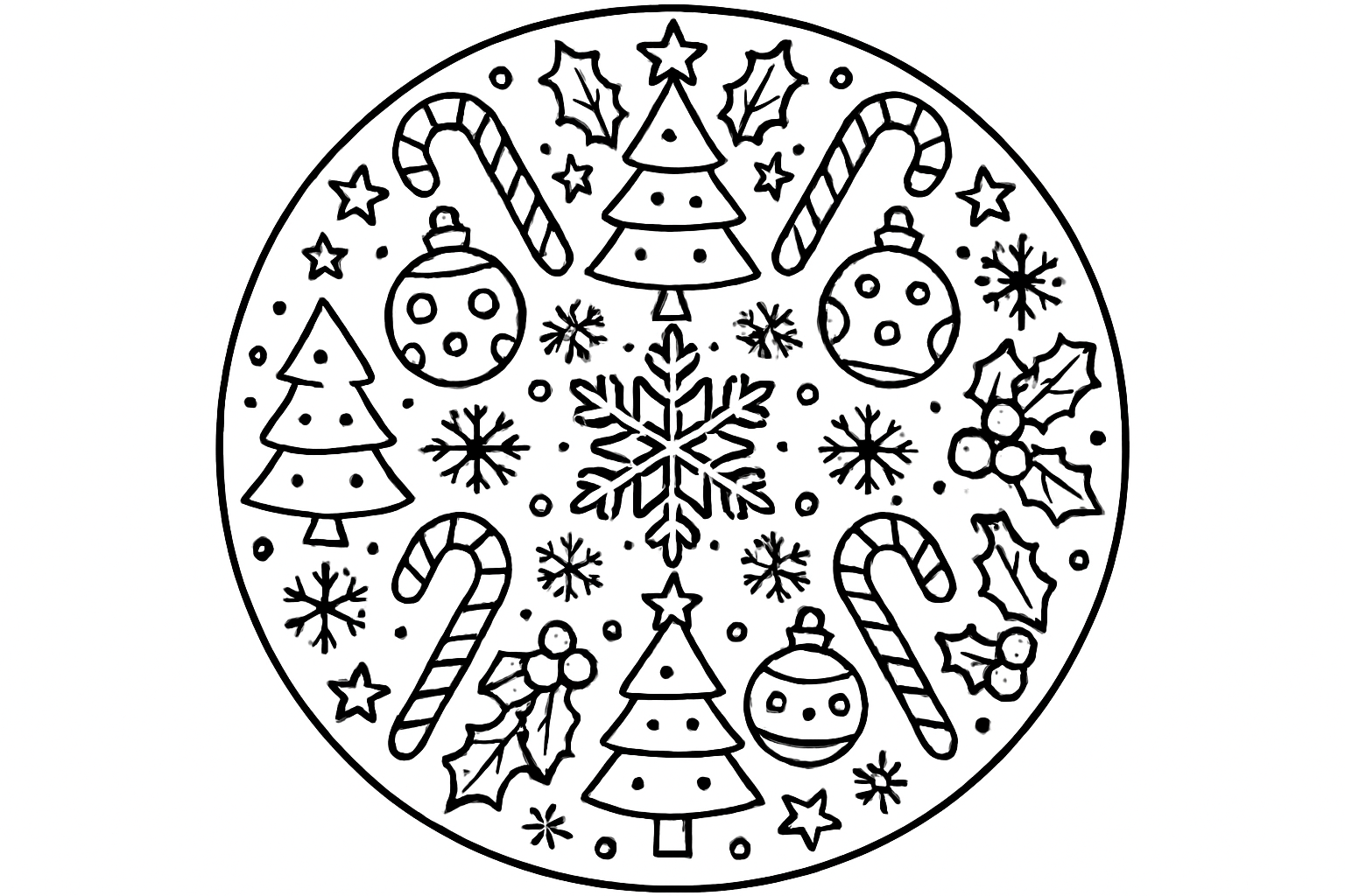 Kerst mandala