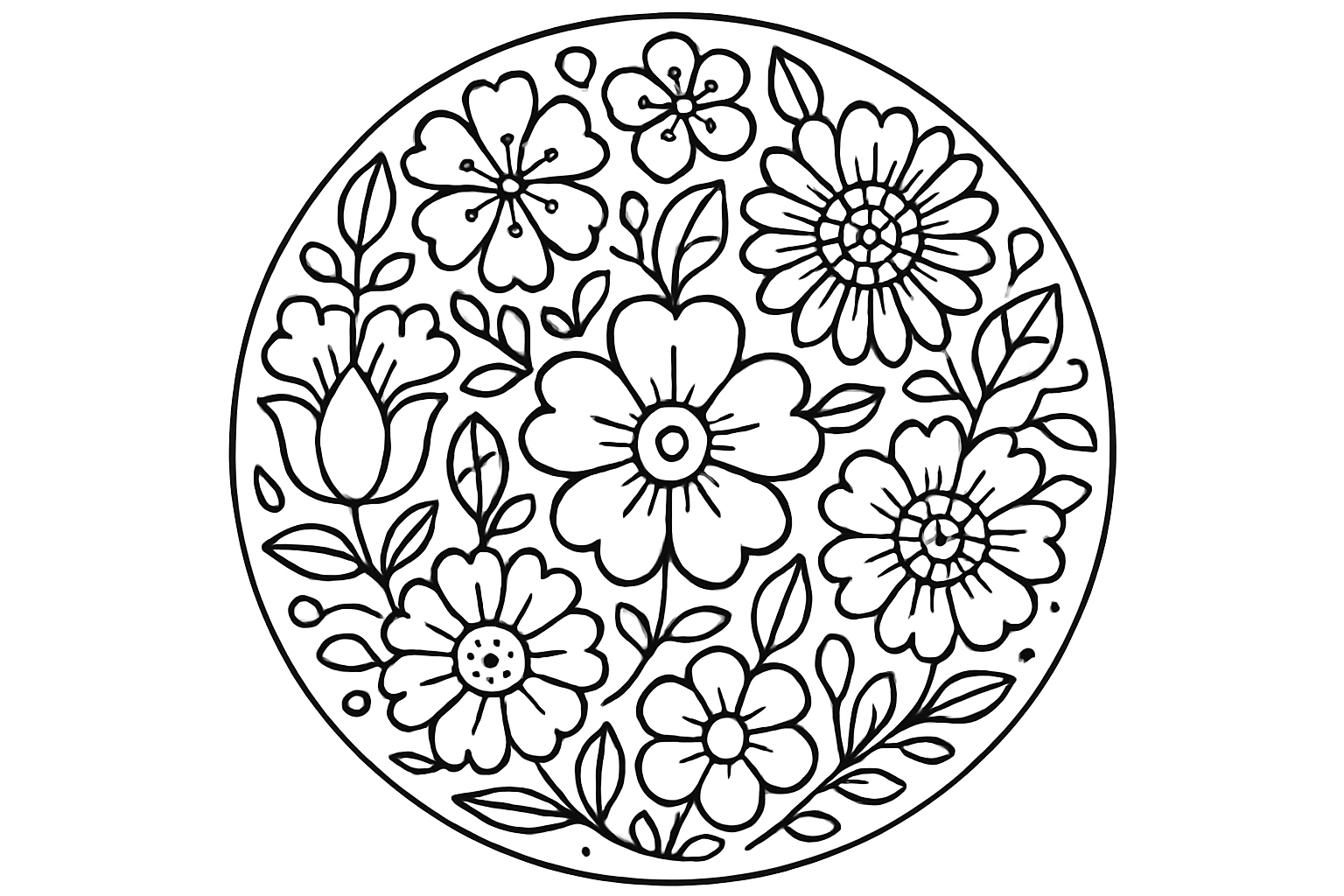 Mandala bloemen