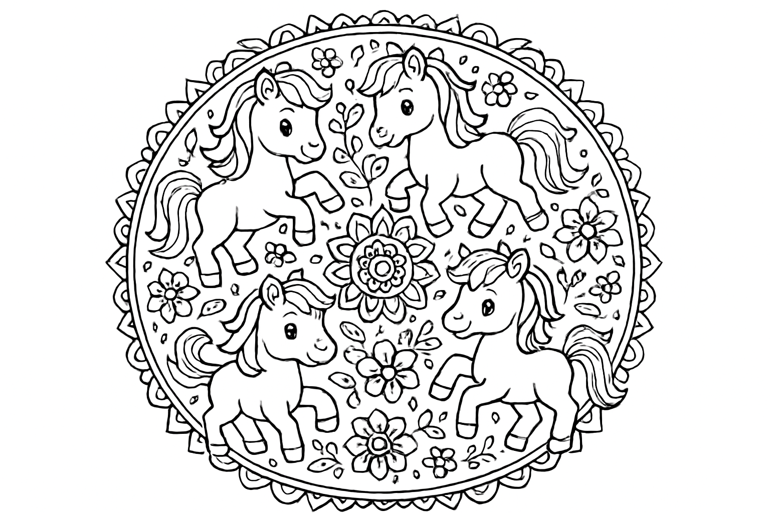 Paarden mandala