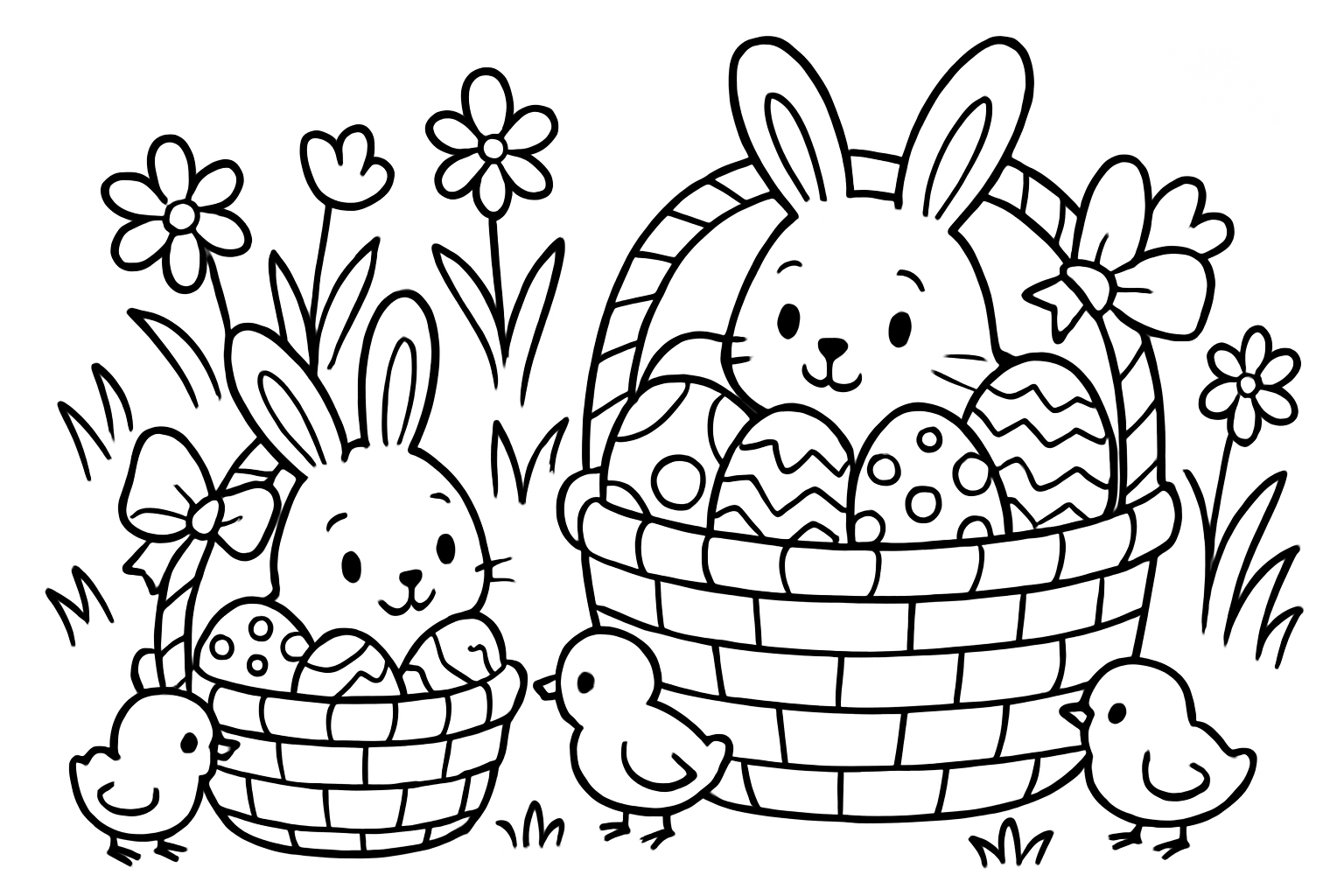 Paasmand en paasmandje