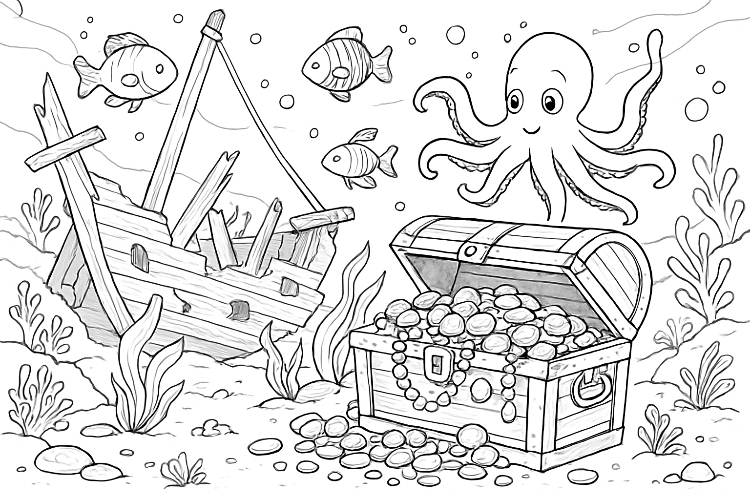 Schatkist & Scheepswrak onderwater