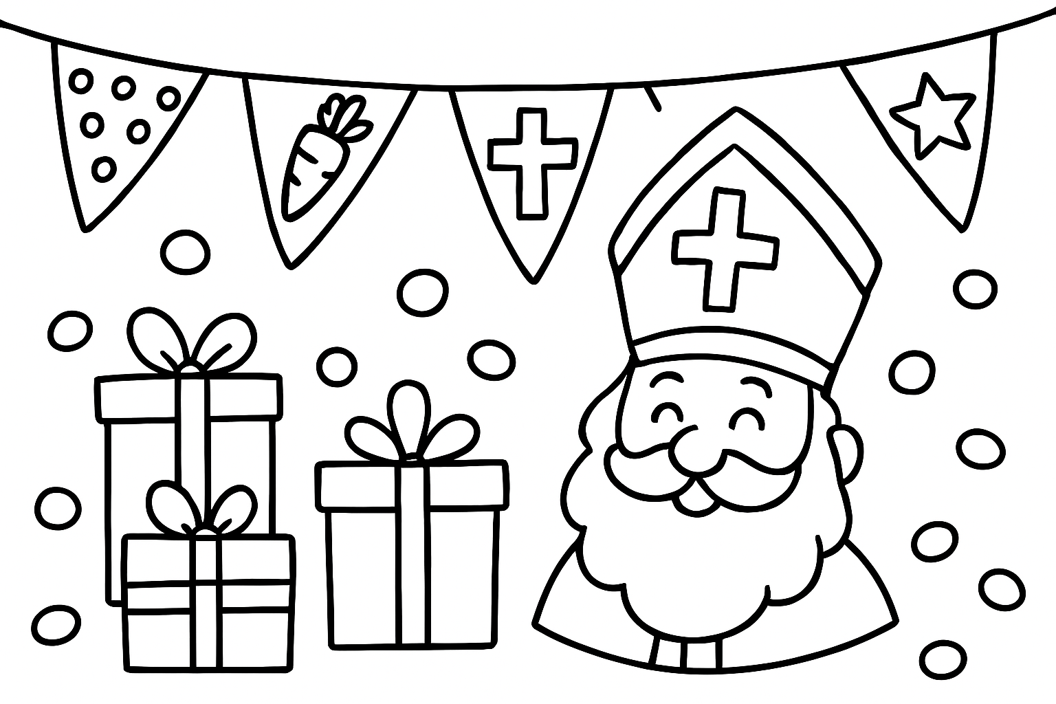 Sinterklaas vlaggetjes & versiering