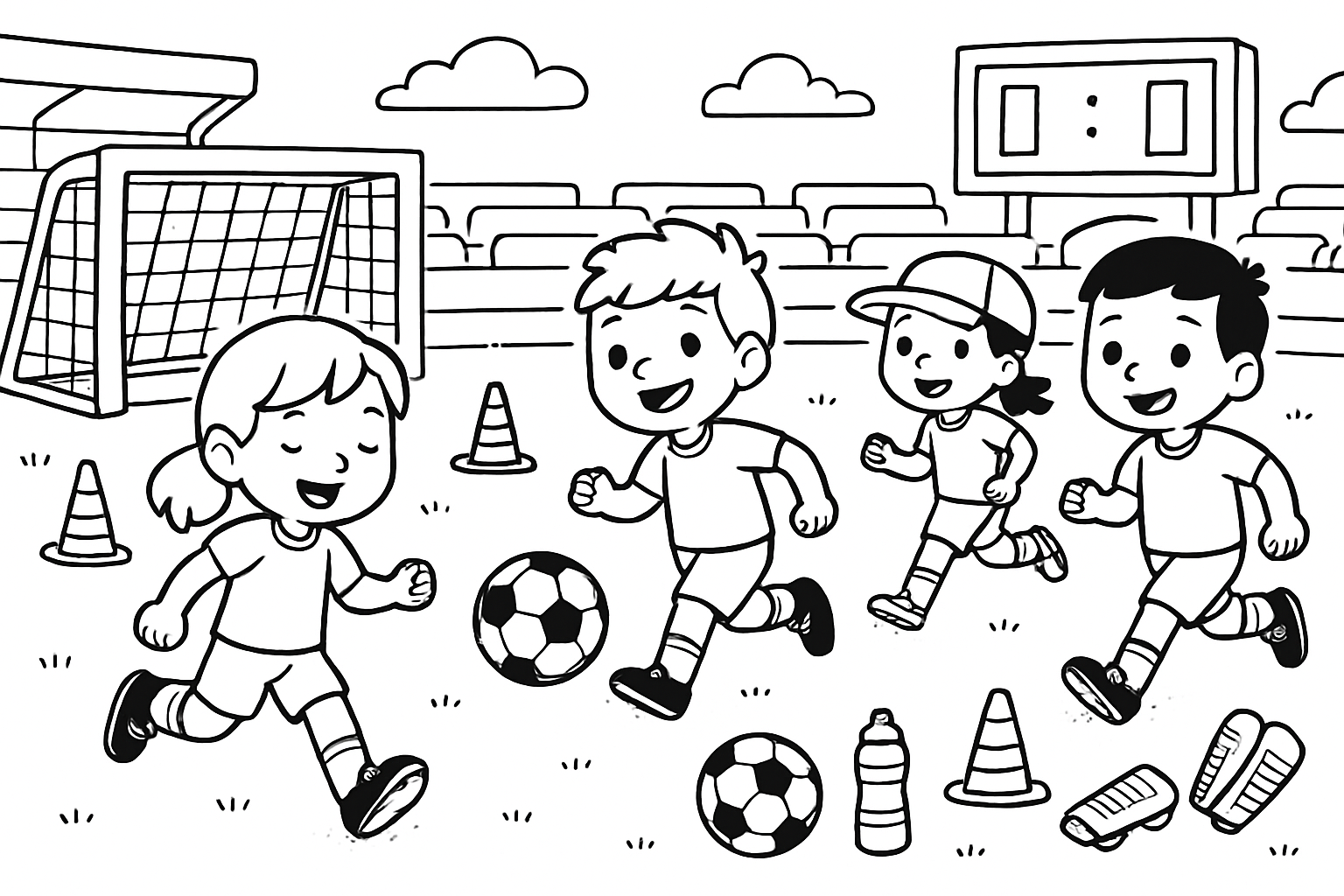 Voetbalveld & materialen