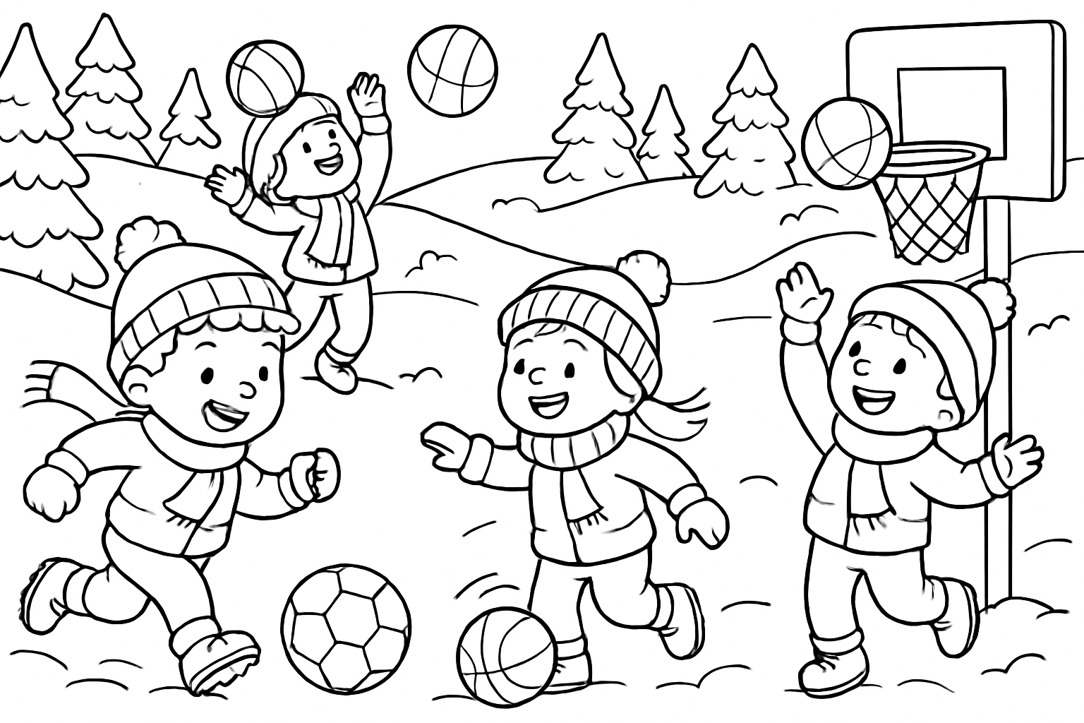 Wintersport balsporten