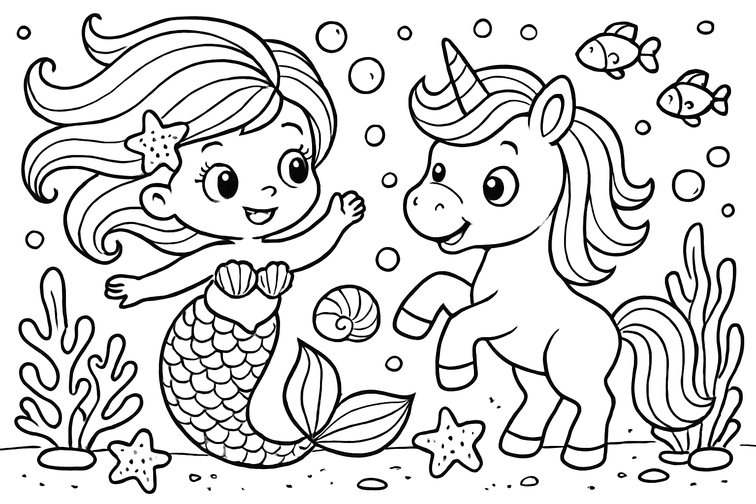 Zeemeermin en Eenhoorn