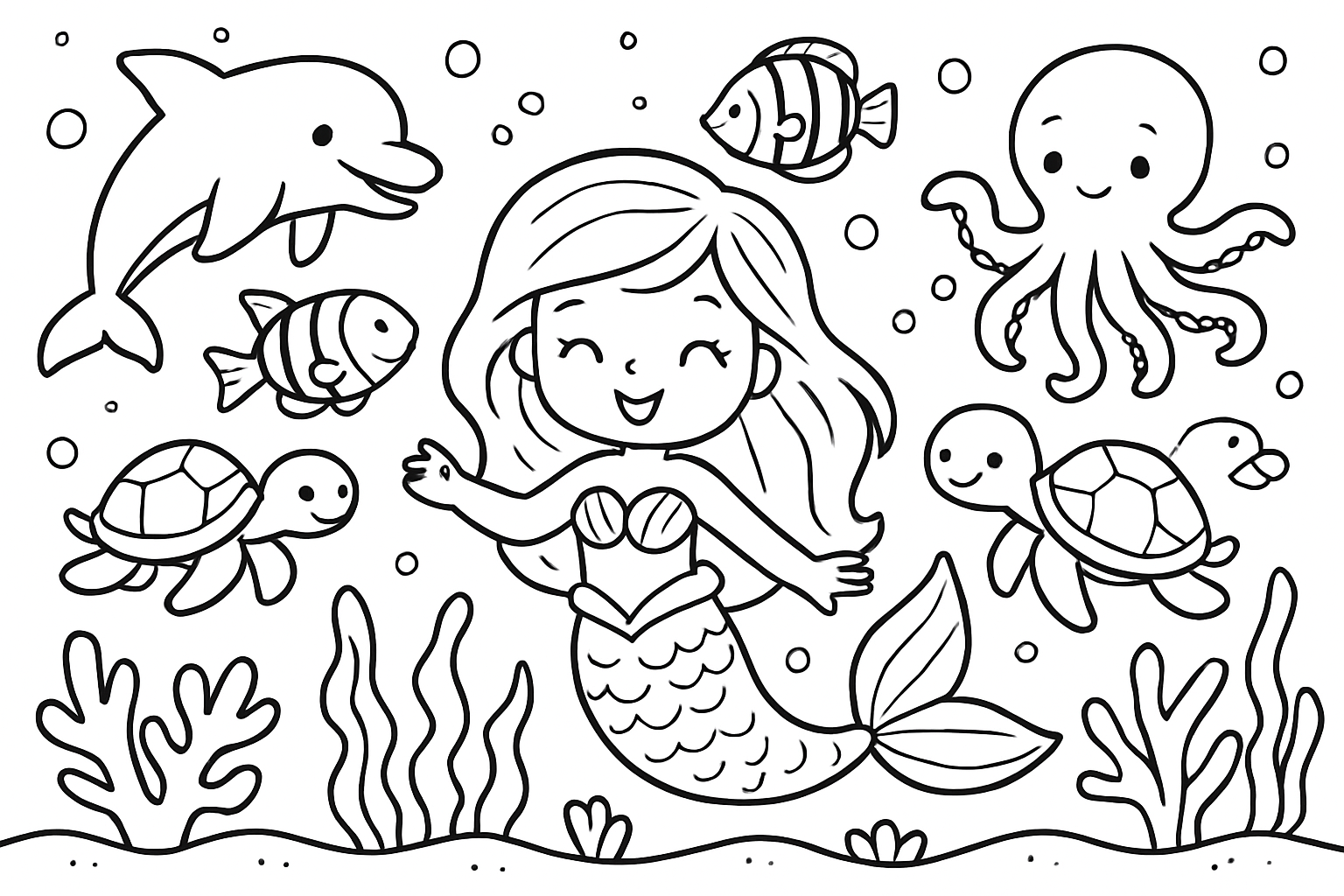 Zeemeerminnen en zeedieren