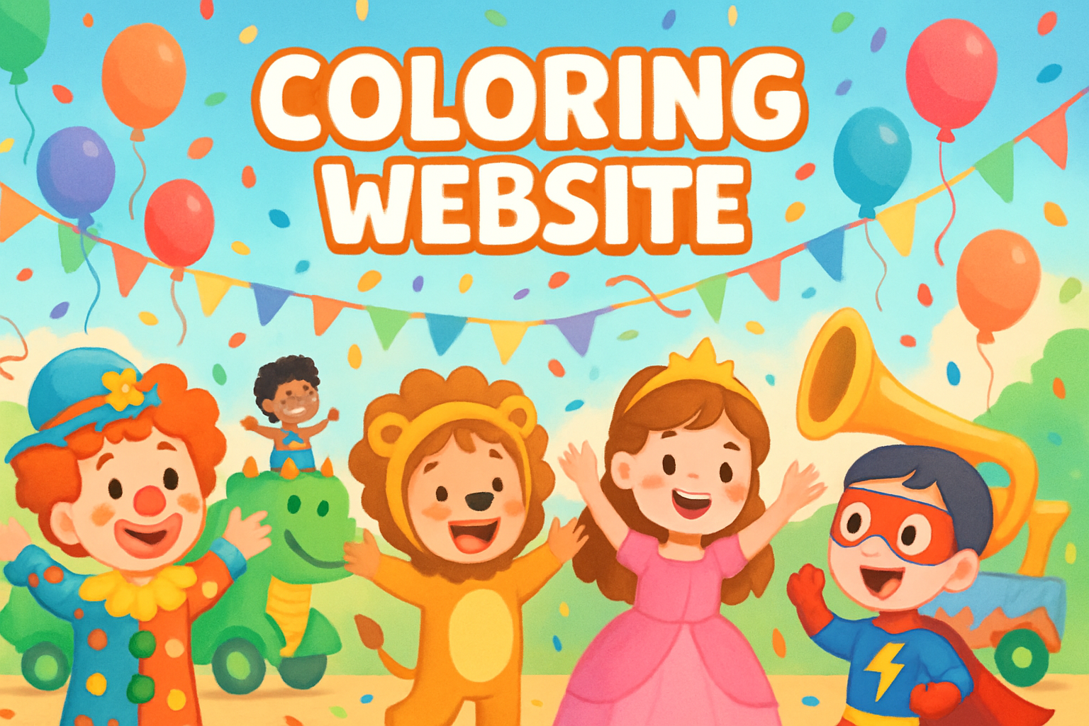 Carnaval kleurplaten