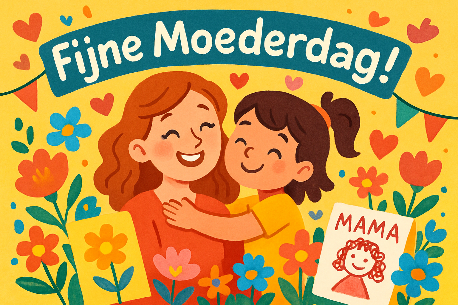 Moederdag kleurplaten