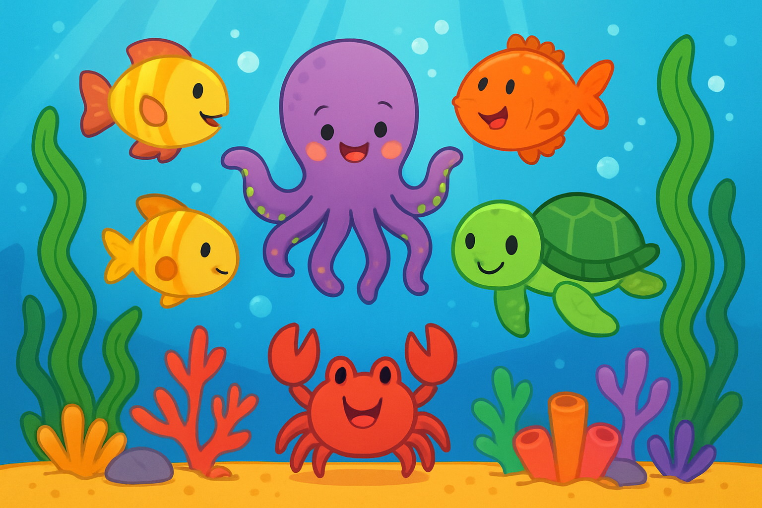 Onderwater kleurplaten