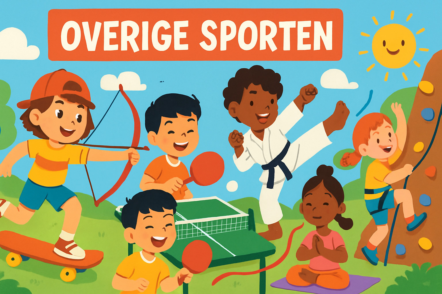 Overige sporten kleurplaten