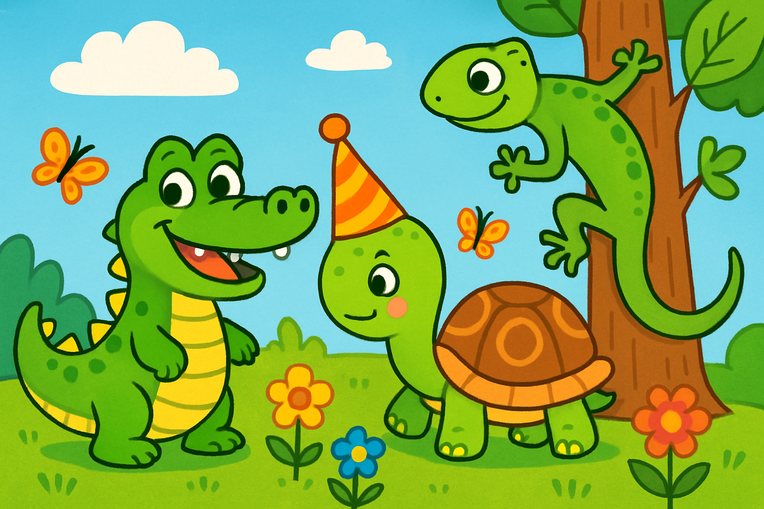 Reptielen kleurplaten