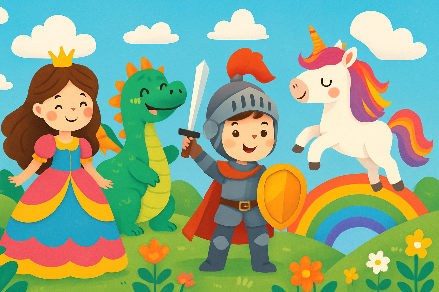 Sprookjesfiguren kleurplaten